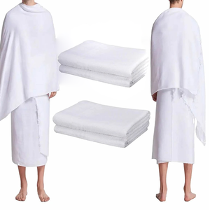 Toallas Ihram de Algodón Puro TEXSTYLE, Juego de 2 Piezas, Alta Calidad, Tamaño Estándar, Suaves, Absorbentes y Transpirables - Product Image 3