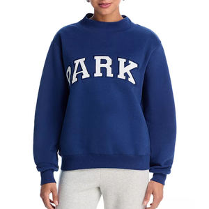 เสื้อสเวตเชิ้ตคอกลมสีน้ำเงินกรมท่าแบบยูนิเซ็กซ์ พิมพ์ลายตัวอักษร Parke ทรงปกติ ผ้าฝ้ายถัก ใส่ได้ในฤดูใบไม้ร่วง แพ็ค 2 ชิ้น คุณภาพสูง - Product Image 3