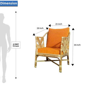 Nouvelle arrivée : chaise de salle à manger en rotin naturel de haute qualité, mobilier moderne pour salon, chaise de loisirs en osier, fabriquée au Vietnam - Product Image 5