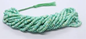 Natural Green <b>Opal</b> Smooth Rondelle Beads 5-6MM Shaded Green <b>Opal</b> Gemstone Rondelle Beads 16 Inch For Jewelry Making Wholesale - Product Image 2