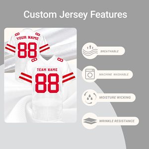 Sportswear American Football Jersey Streetwear Factory Polyester Mesh Custom Player Name Number Stitched Logo Premium - Product Image 3