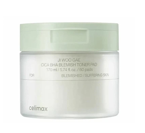 CELIMAX Ji Woo Gae One Step Mild Cleansing Pad 60 Unidades Limpiador Facial Coreano Cuidado de Poros Suave - Product Image 1