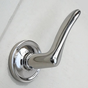 Excellent Stainless Steel Lever Door <b>Handle</b> Minimalist Design Furniture Hardware Passege Privacy Lock <b>Chrome</b> Finished - Product Image 5