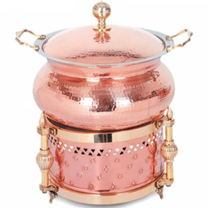 Chauffe-Plats Métallique de Qualité Supérieure, Forme Ronde Moderne, Longue Durée de Vie, Idéal pour Restaurants, Fêtes, Mariages, Prix de Gros - Product Image 1