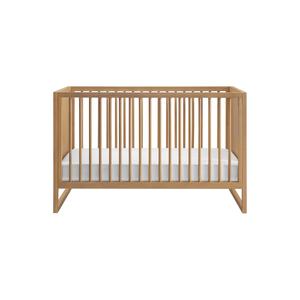 Lit bébé moderne Davira avec coussin en bois d'acajou, finition naturelle durable pour chambre à coucher et hôtel - Product Image 5