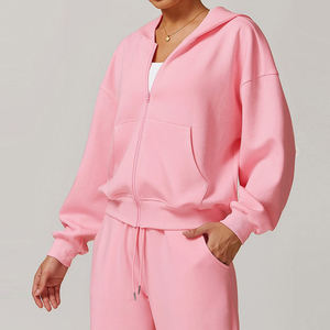 Women's Slim Fit Gym Fitness <b>Workout</b> Cropped Tops Long Sleeve Yoga Coat Zipper Design Sports Wear Running Yoga <b>Jacket</b> for Women - Product Image 5