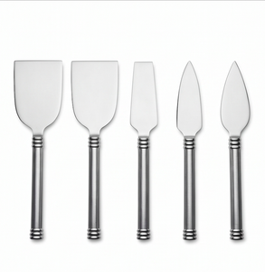 Modern Stainless Steel <b>Cheese</b> <b>Knife</b> <b>Set</b> 5 Piece Elegant Spreader Tools For Serving Use Dining Use And Cutting <b>Cheese</b> Use - Product Image 1