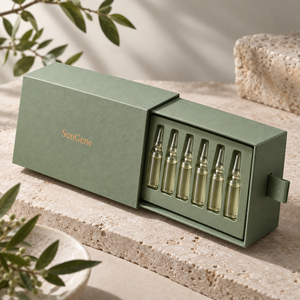 SunGene Sage <b>Drawer</b> Sleeve Box for Six Skincare Ampoules with Fitted <b>Tray</b> - Product Image 5