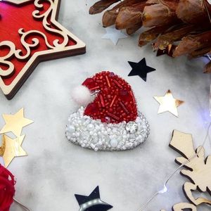 Handmade High Quality Modern <b>Christmas</b> Beaded Ornament Hanging Decoration Festive Seasonal Holiday <b>Tree</b> Accessory - Product Image 2