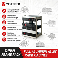 Armoire rack multi-applications 19 pouces pour systèmes informatiques et de sécurité, rack de serveur 0U à cadre ouvert vertical, PDU à cadre ouvert