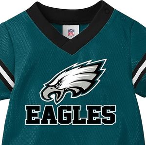 Body de Malla Color Verde Azulado de los Philadelphia Eagles para Bebé con Logotipo del Equipo Personalizado, 100% Poliéster - Product Image 4