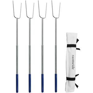 Spiedini per Hot Dog da 32 Pollici, Resistenti, per Arrosto e Marshmallow, Confezione da 4, per Falò e Braciere, Utensile da Campeggio - Product Image 1