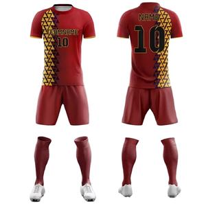 Unisex High Quality Custom Breathable Soccer Uniform Sets Wholesale OEM Service Sportswear - Product Image 1