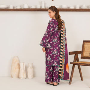 Venta al por mayor de ropa islámica de buena calidad para mujer, vestido Khaddar con MOQ bajo, conjunto de traje de 3 piezas Shalwar Kameez pakistaní para mujer - Product Image 3