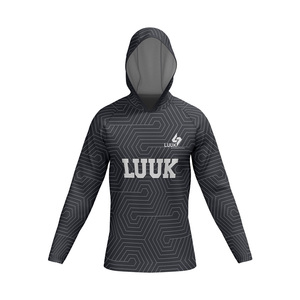 Custom Printed Character Unisex Basketball Practice Hooded Shooter Shirt Front Logo Breathable Moisture Wicking Plus Size - Product Image 5