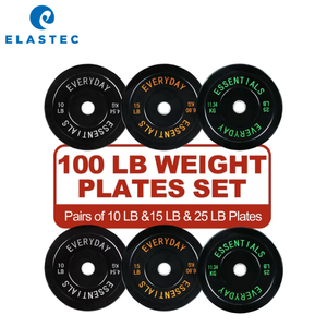 Plaques de poids en caoutchouc Elastec de haute qualité pour l'entraînement musculaire, composé de caoutchouc résistant aux chocs, tailles personnalisées, fabriquées au Vietnam - Product Image 4