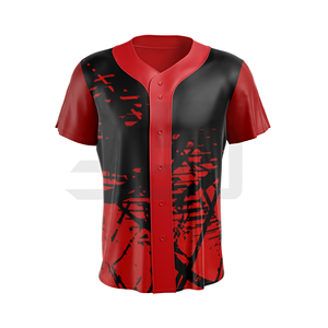 Maillots de baseball personnalisés brodés et imprimés avec numéros d'équipe personnalisés, 100 % polyester, tailles unisexes adultes, grandes tailles disponibles - Product Image 4