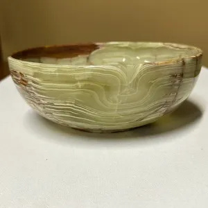 Cuenco de ónix premium, cuenco de piedra natural, cuenco decorativo de lujo, cuenco artesanal de piedra, elegante, precio de mayoreo. - Product Image 4