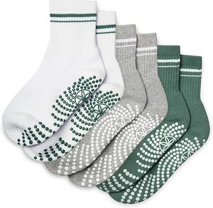 Pilates <b>Socks</b> With <b>Grips</b> for Women Cute Non Slip Crew Gripper Yoga <b>Sock</b>-Grippy Sticky for Hospital/Dance Barre/Workout - Product Image 1