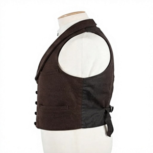 Custom Men's Fleece Waistcoat Warm Formal Sleeveless <b>Vest</b> Winter Layering Jacket OEM ODM Wholesale Supplier Reversible - Product Image 6