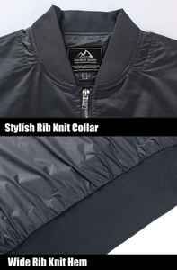 ACTIVE ENTERPRISES Classic Eco-Friendly Polyester/Cotton Crew Neck Bomber <b>Jacket</b> for <b>Men</b>-<b>Summer</b> - Product Image 4