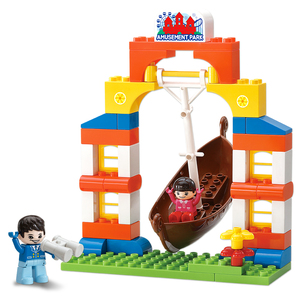 Bloques de Construcción de Plástico OXFORD para Niños Pequeños, Coloridos, de Parque de Diversiones, Juego Educativo de Construcción, Edades 2-4 Años, Hecho en Corea TW2562 - Product Image 3