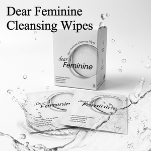 Lingettes nettoyantes féminines douces, bio, pour peaux sensibles, hypoallergéniques, jetables, au pH équilibré, soin féminin naturel - Product Image 2