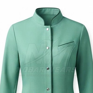 Tailored <b>Doctor</b> <b>Coat</b> Women Medical Laboratory Workwear Fitted Cut Long Sleeves Front Closure And Functional Pocket Construction - Product Image 6