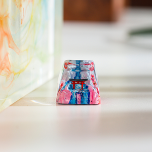 Teclas Místicas de Anime, Teclas Artesanales Personalizadas, Teclas Anime Lindas, Teclas Verdes, Juego de Teclas, Teclas de Resina - Product Image 4