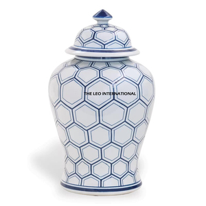 Direct Factory Sale Elegant Shiny Silver Metal Ginger <b>Jar</b> <b>Large</b> Size Tabletop Flower Decoration Elegant Design - Product Image 4