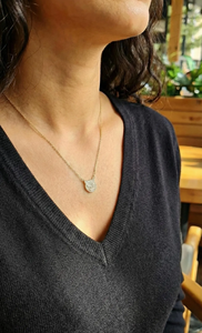Collar con Colgante de Cara de Gato Adorable, Chapado en Oro, con Circonita Cúbica Redonda, Cadena de Serpiente, para Uso Diario de Mujeres - Product Image 3