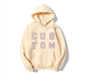 Custom Design <b>Men</b> Chenille Embroidery Hoodies Stylish Winter Wear Wholesale Soft Fabric 100% Cotton Chenille Embroidery Hoodies - Product Image 3