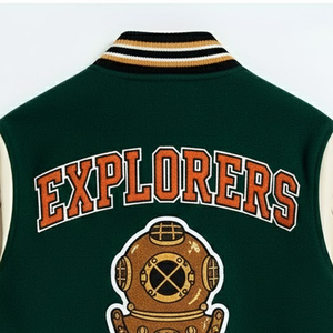 Best Manufacture <b>Men</b> Varsity Jackets for Winter Outdoor Use Breathable Eco-Friendly Wholesale Custom Logo Embroidery Front - Product Image 5