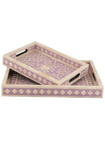 Bandeja con incrustaciones artesanales, bandeja para servir hecha a mano, incrustaciones de hueso de lujo, desayuno de Ramadán, comida, fruta, café, té, bandeja decorativa - Product Image 5