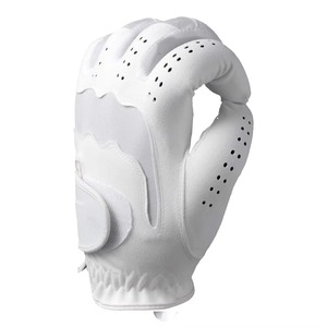 Premium Black Men's Golf <b>Gloves</b> <b>Moisture</b> Wicking for Adults with Genuine Leather & Spandex Fabric Superior Comfort Sports - Product Image 4