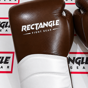Gants de boxe rectangulaires à lacets, équipement d'entraînement professionnel pour le combat et le sparring, en cuir véritable, fabriqués à la main, pour adultes. - Product Image 2