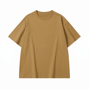 T-shirt surdimensionné en jersey de coton personnalisé 220 grammes pour hommes, femmes et enfants, col rond décontracté, doux, respirant, manches courtes, vêtements OEM - Product Image 1
