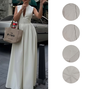 Nuovo Arrivo 2026: Abito Casual Senza Maniche con Cerniera e Vita Alta, per Uso Quotidiano e Occasioni Sociali Leggere, Vendita all'Ingrosso - Product Image 3