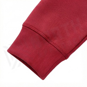 Survêtement à capuche rouge pour homme, couleur unie, manches longues, vêtements de sport décontractés avec poches latérales, fermeture à cordon, vêtements d'automne - Product Image 6