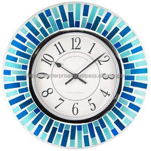 High Quality round Shape Metal Wall <b>Clock</b> Single Face Needle Display for Timekeeping Wall Decoration by Standard Mosaic Iron - Product Image 2