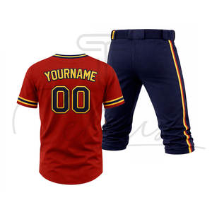 ชุดกีฬาเบสบอลสั่งทำสีและดีไซน์ได้  ชุดทีมเบสบอลรุ่นใหม่มาแรง ระบายอากาศได้ดี - Product Image 6