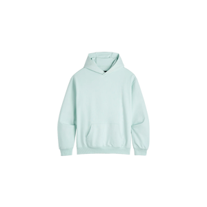 เสื้อฮู้ดผู้ชายสีเขียวมิ้นท์อ่อน ทรงปกติ ผ้าฝ้ายเฟรนช์เทอร์รี่ สีพื้น สไตล์ลำลอง ใส่สบาย ดีไซน์กระเป๋า เหมาะสำหรับฤดูใบไม้ร่วง - Product Image 5
