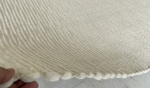 AISHA FABS CHARLIE Direct Factory Luxury Indian Woolen Handwoven Multi-Textured <b>Thick</b> Eco-Friendly Durable White Area <b>Rug</b> - Product Image 5
