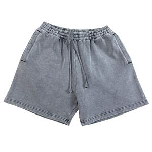 กางเกงขาสั้นผู้ชายสำหรับกิจกรรมกลางแจ้ง ระบายอากาศได้ดี ผ้าฝ้าย 100% ลุคแบบซักแล้ว ทรงหลวม มีเชือกผูก เอวสม็อค เหมาะสำหรับสตรีทแวร์และกิจกรรมกลางแจ้ง - Product Image 3