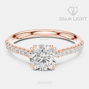Bague de mariage ronde 1,05 carat, bijoux fins, certifiée IGI, or blanc 14 carats, diamant de laboratoire, bague de fiançailles et de mariage - Product Image 5