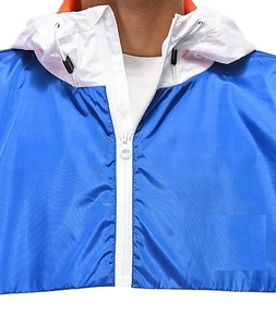 Veste de skateboard en nylon High Street avec logo personnalisé, respirante, imperméable, avec décoration en fourrure, coupe-vent, grande taille, été - Product Image 2