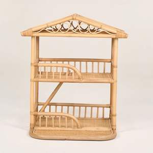 Maison de poupée écologique en rotin, jouet d'imaginaire pour enfants, meilleur choix, prix le plus bas - Product Image 1