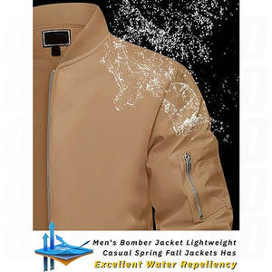 Blousons Bomber Col Baseball OEM Importés pour Hommes – Tenue de Vol en Polyester avec Impression Personnalisée, Broderie et Marquage de Luxe sur Mesure - Product Image 2