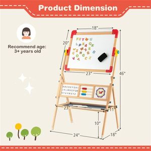 Cavalletto di arte in legno 3-in-1 per i bambini per la pittura di disegno e schizzi - Product Image 3