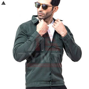 Veste en jean noire pour homme, très confortable, de qualité économique, prix de gros. - Product Image 4